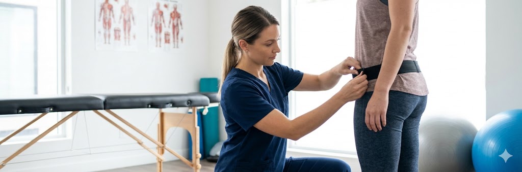 SI-vyön käyttö lantion tukena