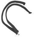 Aircast Podalib Hook and Strap koukku ja remmi - Peroneustuet eli riippunilkkatuet - 82-0021 - 1