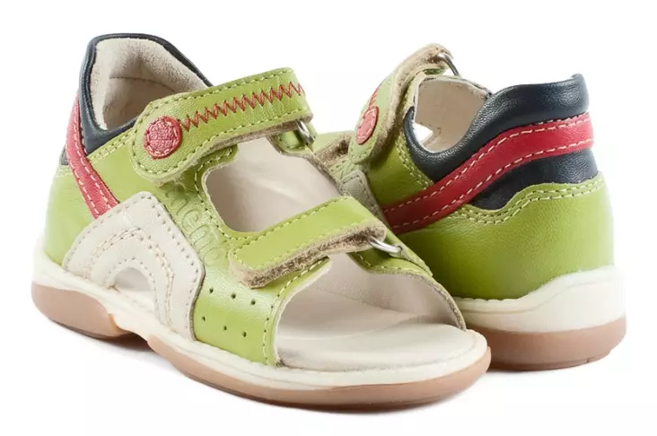 Memo SAPPHIRE tukisandaalit, koko 22, väri green-red - Tukisandaalit - DRM3EHSAPPHIRE-K22 - 1