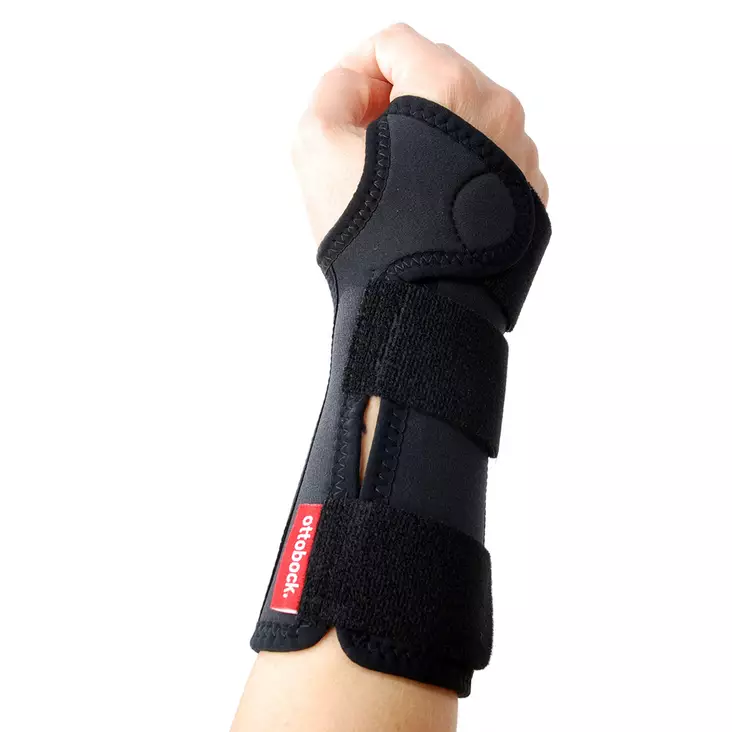 Ottobock 4142 Manu 3D, black - Wrist braces with splint - 4142L-L-7P - 1
